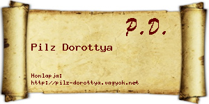 Pilz Dorottya névjegykártya